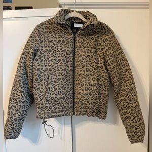 Leopard Print Jou Jou Puffer Jacket